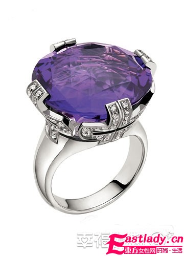 紫色新娘珠宝搭配 明耀冬日绮丽颜色