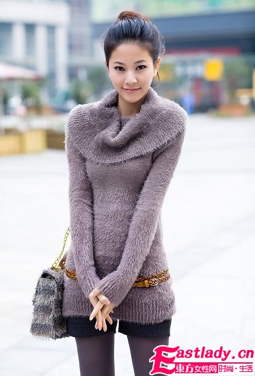 冬季修身针织衫 凸显女性魅力
