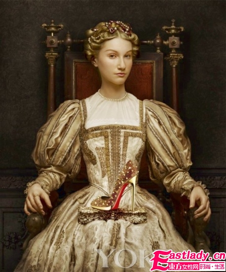 Christian Louboutin 2011 秋冬系列广告 之 F.克卢埃《法国皇后来自奥地利的伊丽莎白》