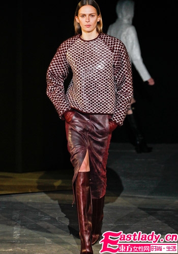 2012纽约秋冬时装周 皮革是本季重点元素