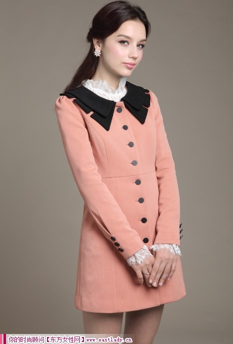 2012新款秋装女式风衣外套 给人知性优雅气质