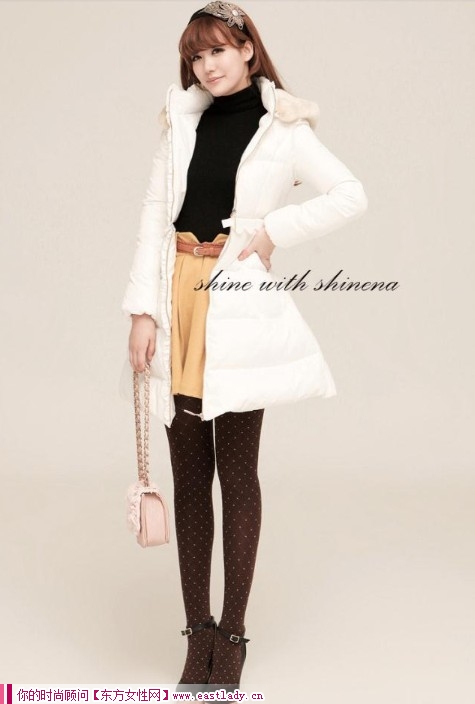 2012冬裝新款羽絨服 冬天的精靈羽絨的溫暖