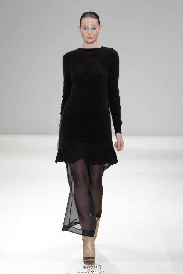 吉承伦敦时装周2013秋冬系列 黑色元素成流行主旋律
