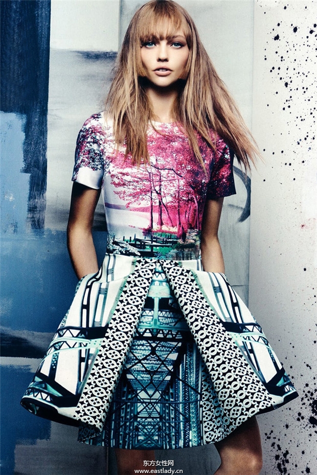 Sasha Pivovarova《Vogue》2013年11月美国版