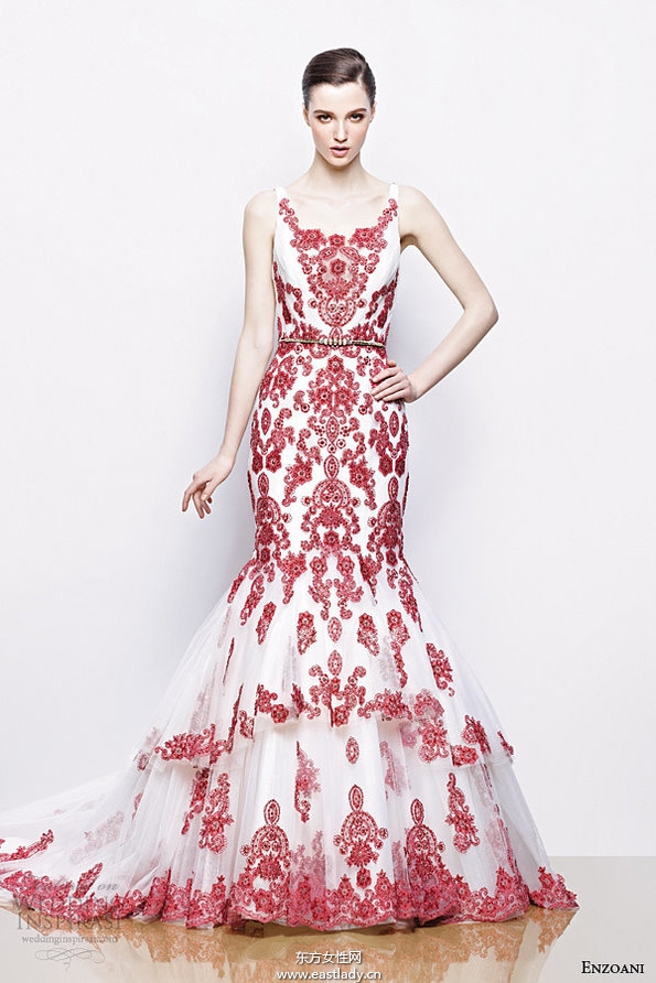 2014婚纱新趋势复古时尚元素相结合
