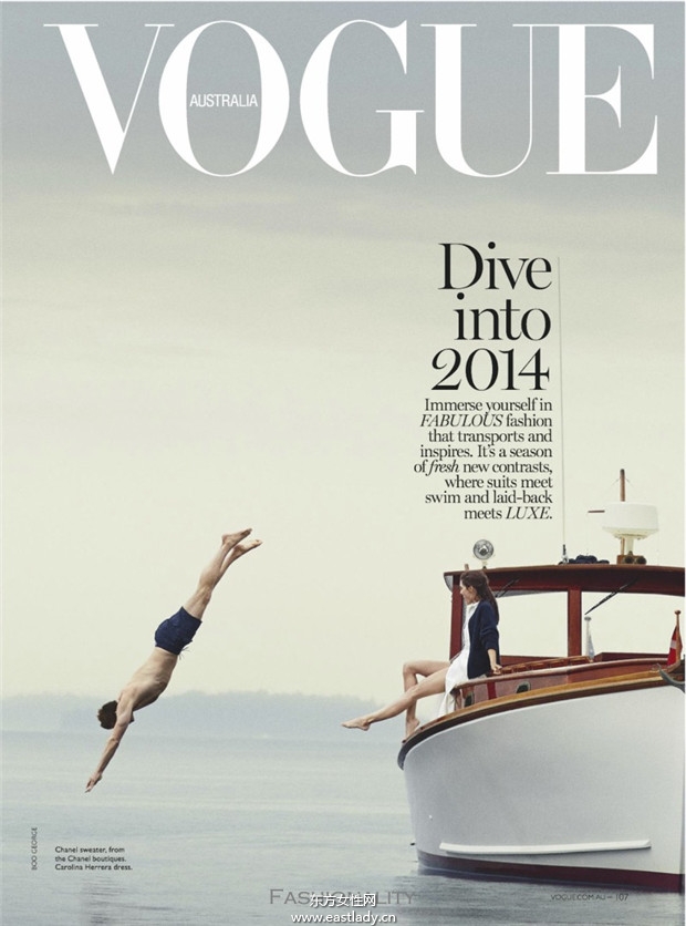 Hilary Rhoda《Vogue》2014年1月澳大利亚版
