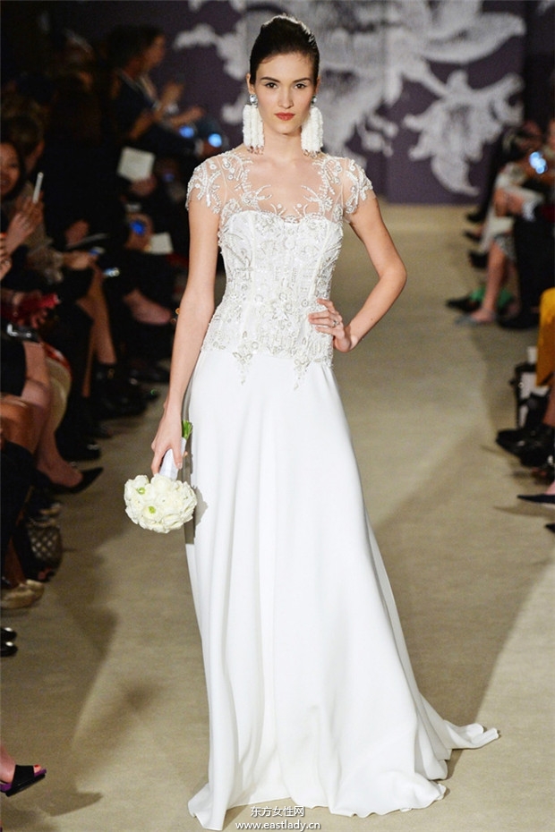 Carolina Herrera 2015春夏新款婚纱发布