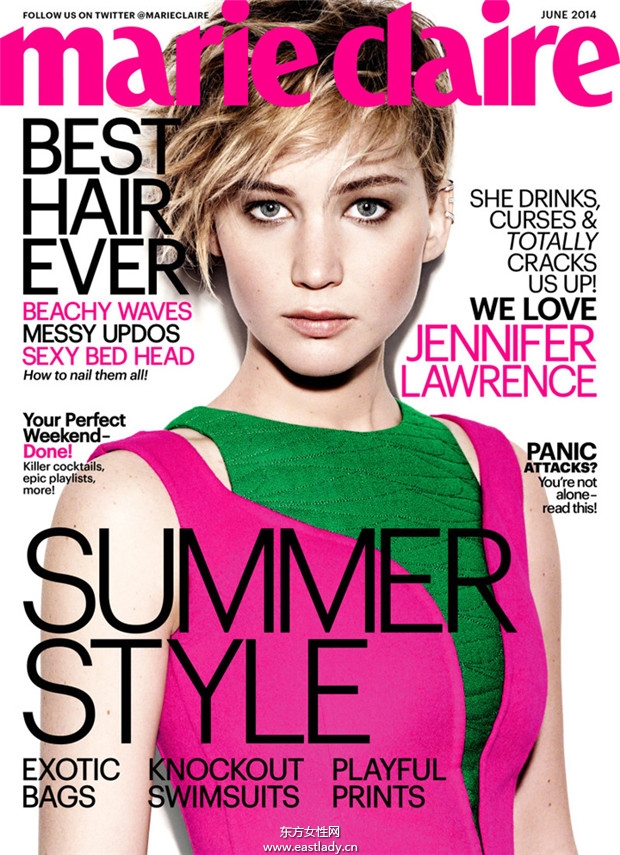  Jennifer Lawrence《Marie Claire》2014年6月美国版