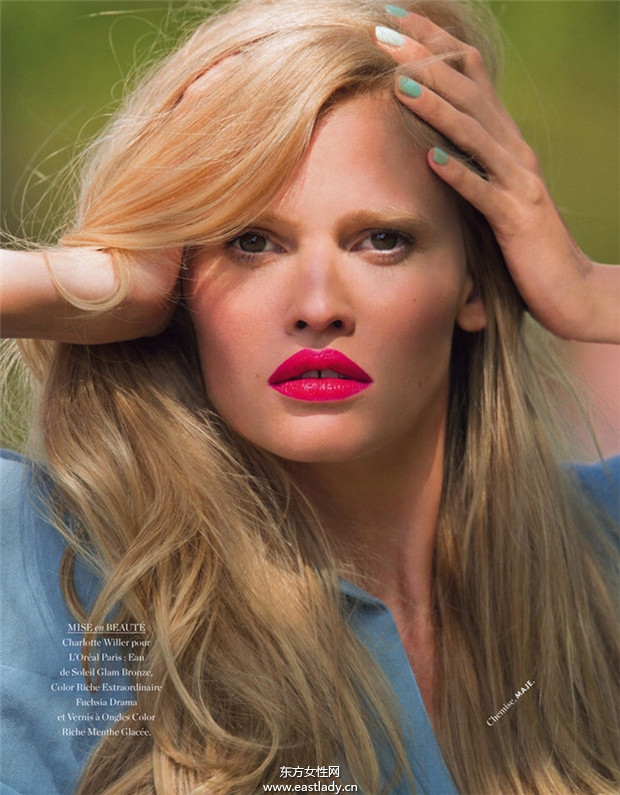 Lara Stone《Elle》2014年6月法国版