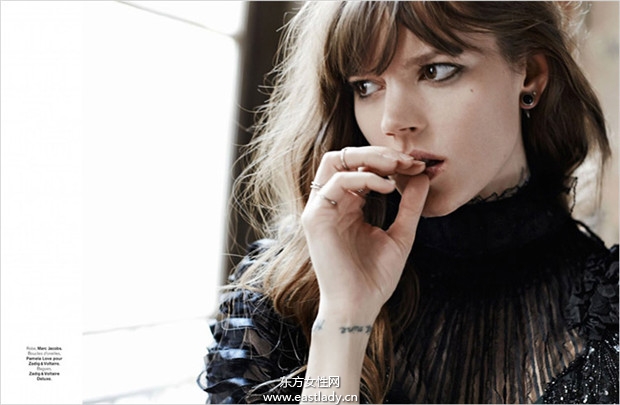 Freja Beha Erichsen《Glamour》2014年8月法国版