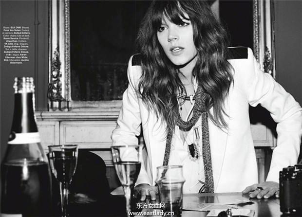 Freja Beha Erichsen《Glamour》2014年8月法国版