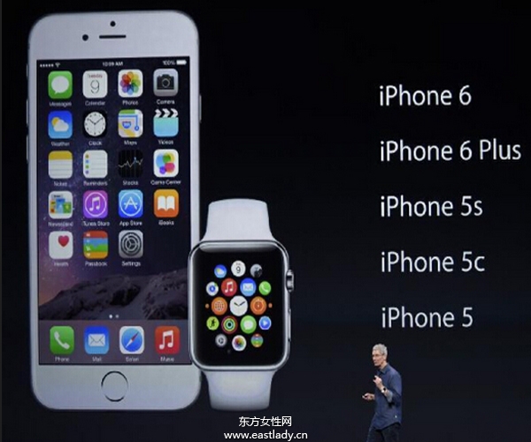 苹果9号发布iPhone 6和iPhone 6 Plus两款大屏手机以及苹果智能手表