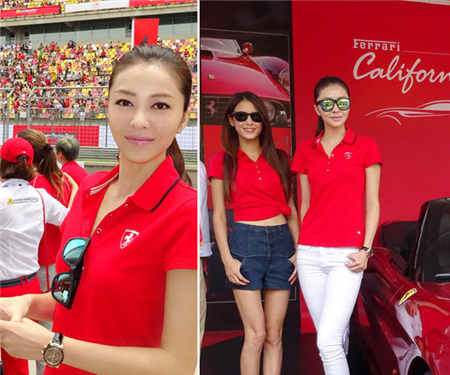 熊黛林玩赛车英姿飒爽 成中国女星赛车第一人