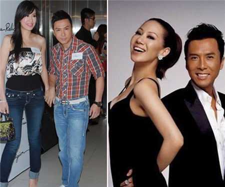 甄子丹与妻拍照显甜蜜 好友杨采妮大赞有爱