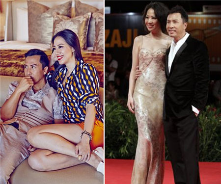 甄子丹与妻拍照显甜蜜 好友杨采妮大赞有爱