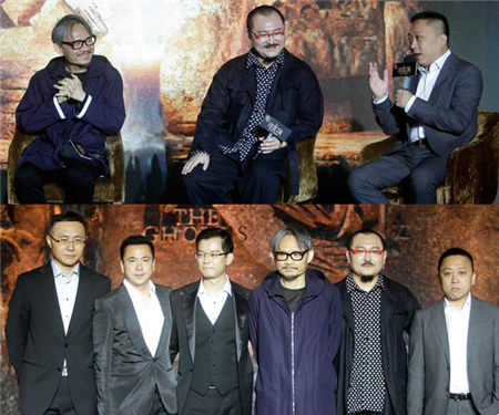舒淇参加“鬼吹灯”聚餐 与黄渤调笑