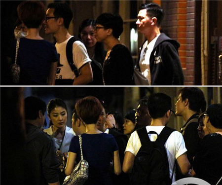 张家辉陈慧琳饭聚 影帝女神疯狂玩自拍