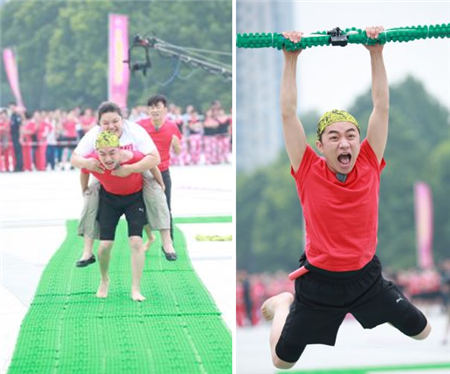 王祖蓝撞脸兵马俑 自黑搞怪本色不减