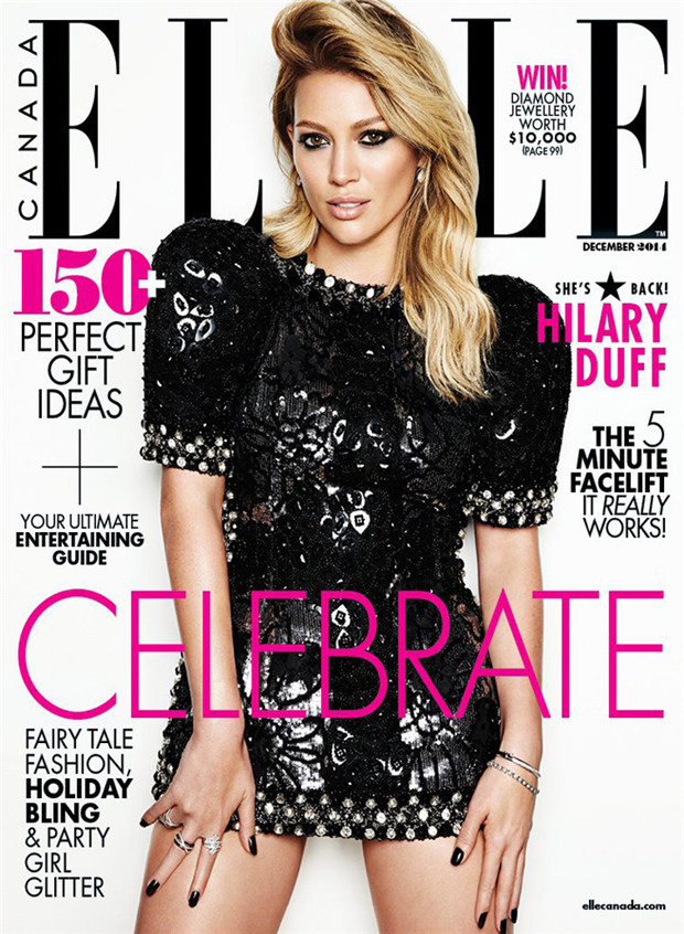 Hilary Duff《Elle》2014年12月加拿大版