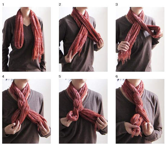 围巾的各种围法