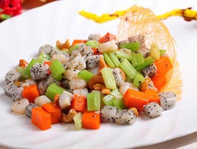 火龙果炒虾仁的做法 简易学的美味菜