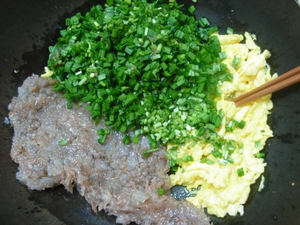 传统食物饺子之韭菜饺子馅的做法