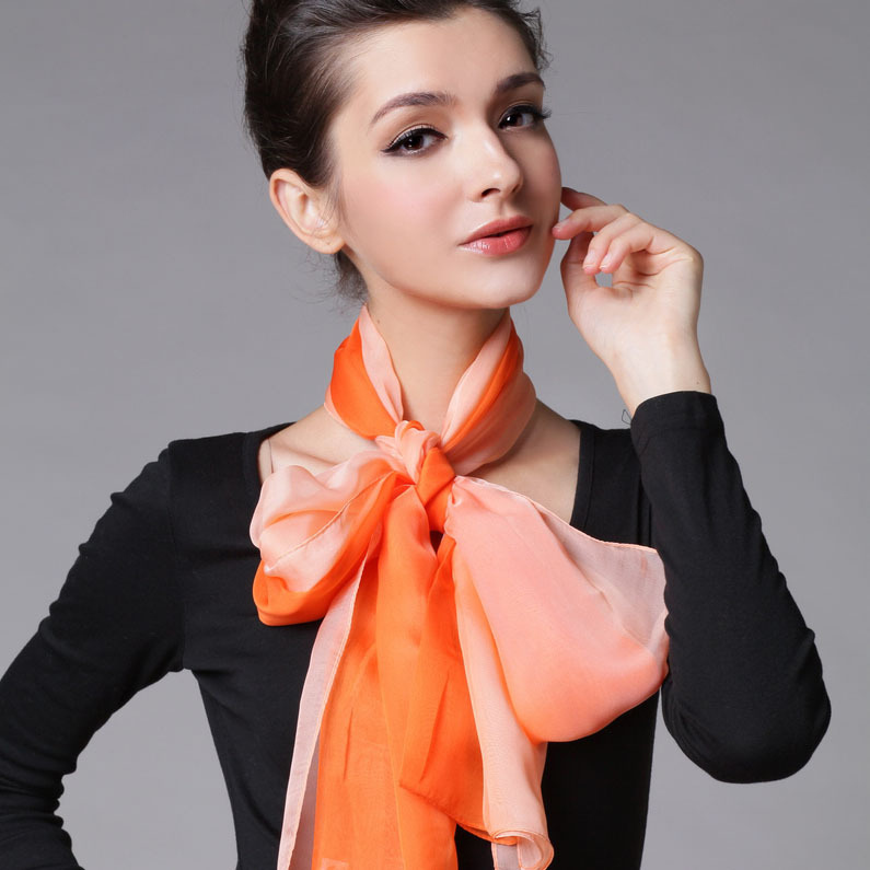 丝巾能使女人变得更加美丽  丝巾的围法