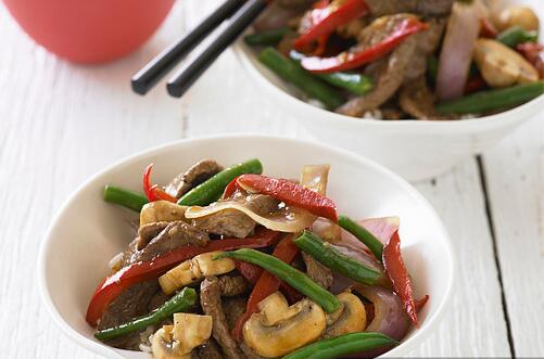 蘑菇炒肉      鮮甜可口的下飯菜