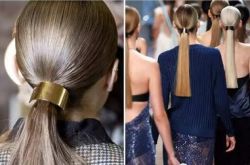 年会装扮小心机 试试今年最流行的金属发饰