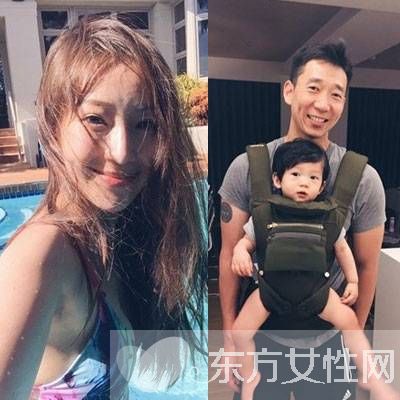 隋棠10日晚间在社交网站上分享老公牵着儿子的背影照