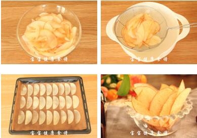 儿童水果小零食烤苹果片