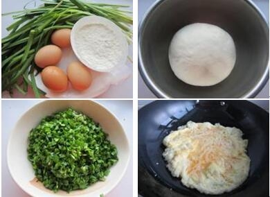 春季补钙早餐韭菜鸡蛋虾皮包子