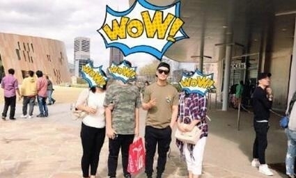 粉丝求合影黄晓明婉拒Baby同入镜 回9个字护妻