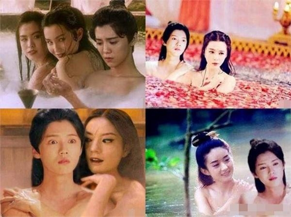 择天记鹿晗洗澡被恶搞 多位女星与他共浴赵薇眼神吓人