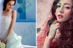迪丽热巴婚纱照曝光 大学时在婚纱店当模特