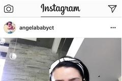 Angelababy最新自拍照撞脸刘梓晨 脸部充气下巴又回