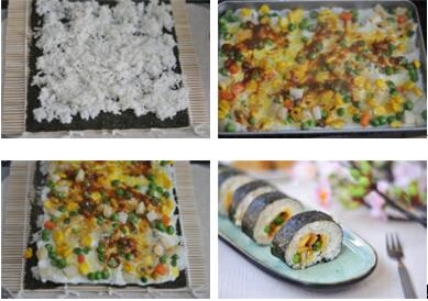 手脚冰冷调养食谱彩蔬寿司卷