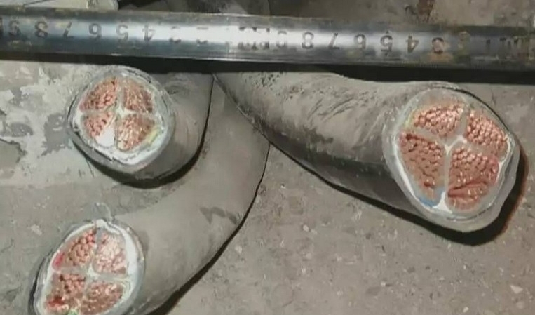 男子盗割铁路电缆
