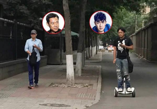 被指因婚宴闹翻的张丰毅父子街头度周末 网友：儿子比爹还老