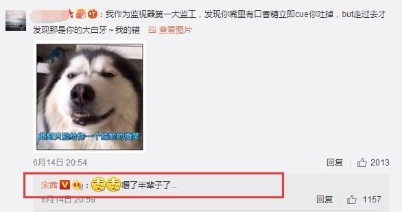 唐嫣之后宋茜也被指拍戏时嚼口香糖 实乃牙齿她们都被冤枉了