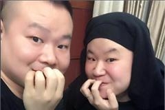 岳云鹏晒与撞脸妹子合影傻傻分不清 基因太强大