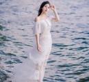仙气十足的白色连衣裙 夏季款飘逸的白色连衣裙