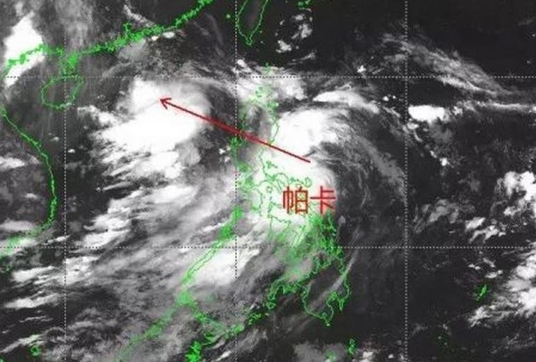 14号台风帕卡来临