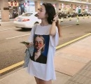 简约又时尚的印花T恤 港风的印花T恤