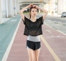 跑步穿的运动服 夜跑穿的女士运动服