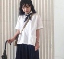 小个子女生宽松版穿搭 随性又可爱
