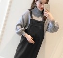八个月肚子可以穿背带裙吗？ 孕妇八个月肚子秋