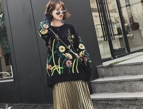 这个冬季 不如一起为碎花毛衣打call