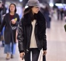 明星们这样穿皮衣 又酷又温暖