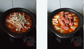 韩式泡菜海鲜锅步骤5-6